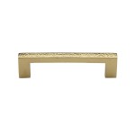 M Marcus Heritage Brass Cabinet Pull Metro Hammered Design 96mm Centre to Centre